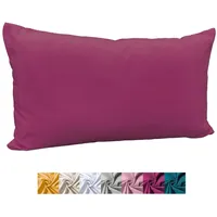 Heimtexland ® Deko Kissenhülle Baumwolle Kissen Bezug Natur Dekokissen