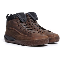 Dainese Metractive D-WP Motorradschuhe Leder Wasserdicht, Herren, Braun/Naturkautschuk, 39