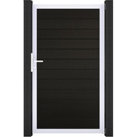 GROJA Solid Steckzauntor 100 x 180 cm Bi-Color Schwarz