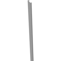 GROJA Alu-Stecksystem Pfostenabdeckleiste 100 cm Silbergrau