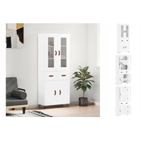 VidaXL Highboard Weiß 69,5x34x180 cm Holzwerkstoff