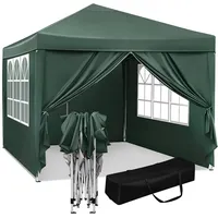 Woltu Pavillon Pop-Up wasserdichter Sonnenschutz Event Pavillon mit Seitenwänden