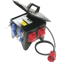 PCE PCE, Mobilverteiler Vollgummi Spitz tragbar 5G2,5 4x250V/2x400V+FI IP44