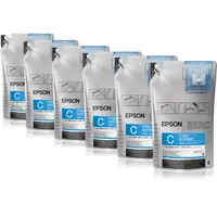 Epson 6x Epson Tinte C13T741200 Cyan T7412