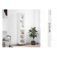 VidaXL Highboard Weiß 34,5x34x180 cm Holzwerkstoff
