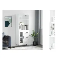 VidaXL Highboard Weiß 69,5x34x180 cm Holzwerkstoff