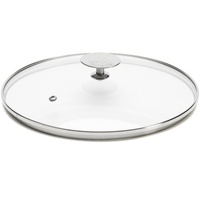 De Buyer Glasdeckel mit Edelstahlknopf - 28 cm Durchmesser