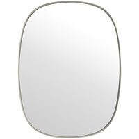 Muuto Framed Mirror, klein, grau / glasklar