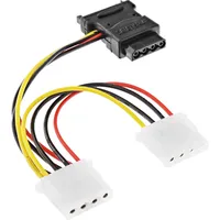 InLine SATA Stromadapterkabel, SATA Buchse an 3x 13,34cm (5,25")