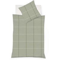 FLEURESSE Bettwäsche Fleuresse Lech Edelflanell Bettwäsche 135x200 Karo lindgrün