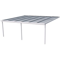 Gutta Terrassendachsystem Premium weiß/anthrazit 611 x 506 cm Acryl