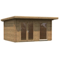 Palmako Gartenhaus Heidi 11,7 m2 - 44 mm Hellbraun