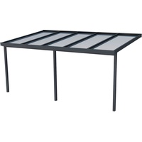 Gutta Terrassendachsystem Premium weiß/anthrazit 510 x 306 cm Acryl