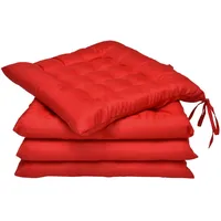 Beautissu Stuhlkissen Rot
