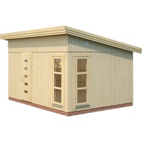 Palmako Gartenhaus PALMAKO "Nordic Haus Etta", beige (naturbelassen), Fußboden