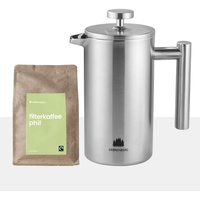 GRØNENBERG French Press Kanne Spar Set 5: Bio Kaffeepulver