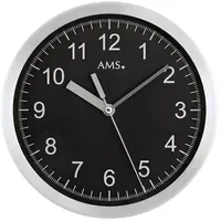 AMS Funkwanduhr 20 cm 5911 silber