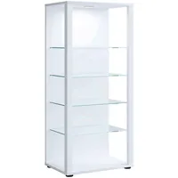 VCM Vitrine »Glasol«, - Weiß, Glas, 4 Fächer, 51.8x114.5x34.8