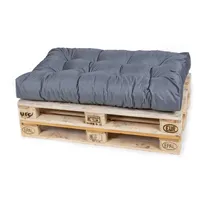 TexDeko Palettenkissen 120 x 80 x 18 cm grau
