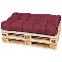 TexDeko Palettenkissen 120 x 80 x 18 cm rot