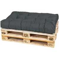 TexDeko Palettenkissen 120 x 80 x 18 cm anthrazit