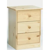 Erst-Holz 90.20-K03 Elke Nachttisch Kiefer massiv 3 Schubläden