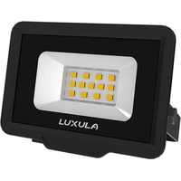 LUXULA LED Fluter, 10W, 3000K Warmweiß, 1000lm, Außenstrahler Schwarz