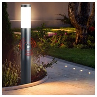 V-Tac Außen Steh Lampe Bewegungsmelder Garten Beleuchtung Edelstahl Terrassen