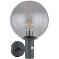 GLOBO LED Wandleuchte mit Bewegungsmelder Außenlampe mit Bewegungsmelder anthrazit