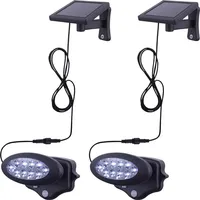 ETC Shop Wandleuchte Bewegungsmelder Außen Solarleuchte LED Fassadenleuchte, anthrazit,