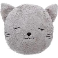 Atmosphera - Kinderkissen Katze - Kunstpelz - D28 cm