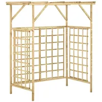 VidaXL Pergola für 2 Mülltonnen Kiefernholz Imprägniert