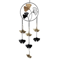 Formano Deko Fensterhänger Girlande Ginko 60 cm Metall Mobile