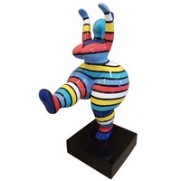 Casa Padrino Luxus Deko Skulptur Mehrfarbig / Schwarz H.