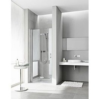 Kermi Diga Pendel-Falttür in Nische DI2DR10018VPK 100x185cm, silber hochglanz,