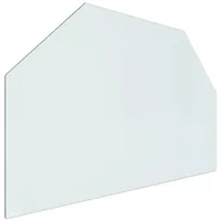 VidaXL Kaminofen Glasplatte Sechseck 80x50 cm