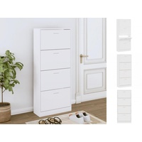 VidaXL Schuhschrank Weiß 63x24x147 cm Holzwerkstoff