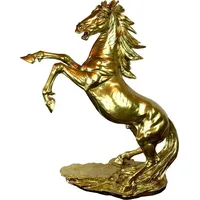 Casa Padrino Designer Dekofigur Wildes Pferd Gold H. 92