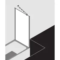 Kermi Filia XP Seitenwand verkürzt auf Badewanne FXUVD08016VPK 80x160cm,