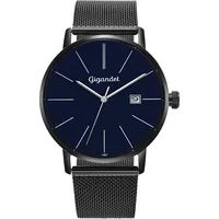 Gigandet Quarzuhr Datum Edelstahl Schwarz G42-015