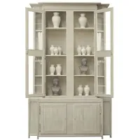 Casa Padrino Luxus Landhausstil Vitrine Grau 180 x 45