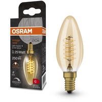 Osram Vintage 1906 LED-Lampe mit Gold-Tönung, 3,4W, 250lm, klassische
