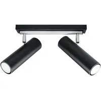 Sollux Lighting Deckenleuchte schwarz Metall 18x20x30 cm Lampen -