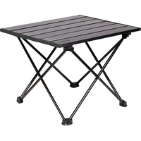 Brunner Kadre Beistelltisch mit aufrollbarer Ablage aus Aluminium, klappbarer