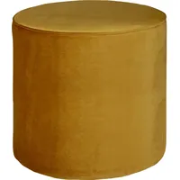 Woood Hocker Sara Samt, Ø 46cm Ocker