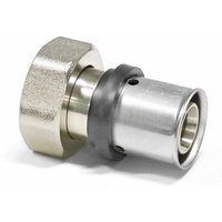 Heima24 Pressfitting Eurokonusverschraubung vernickelt mit Überwurfmutter 3/4'' IG -