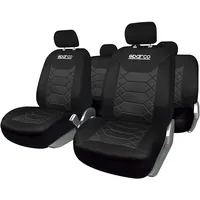 Sparco SPC1016BK Satz Bezüge für Autositz BK Schwarz