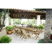 Sam möbel gmbh SAM® Gartenmöbel Set 9tlg Teak Gartentisch