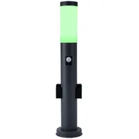 ETC Shop Außenleuchte Edelstahl 13,1x60 cm inkl. Bewegungsmelder, dimmbar,