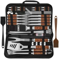 Luxuskollektion Grillbesteckset 38-tlg. Edelstahl orange